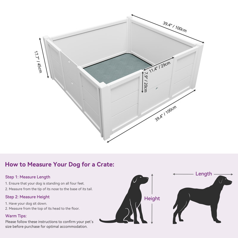 Dog pen with base hotsell